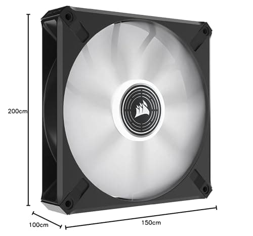 Corsair ML140 120mm LED White PWM ELITE Premium 82.9 CFM Black image