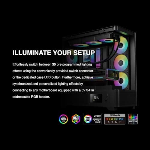 GAMDIAS CHIONE P5 81.81 CFM Water 360mm Black image