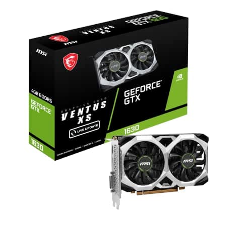 MSI GeForce GTX 1630 VENTUS XS 4G OC GeForce GTX 1630 4 GB image