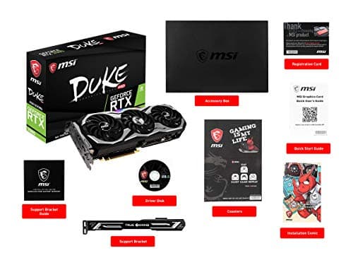 MSI DUKE GeForce RTX 2080 8GB GDDR6 Black image
