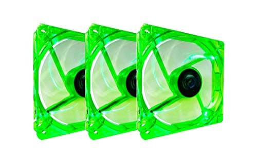 Apevia CF312SL-UGN 120mm Green LED Green 3-Pack main image