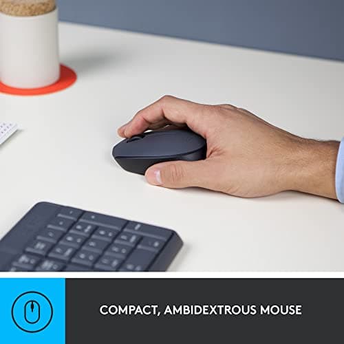 Logitech MK235 Wireless Standard Keyboard With Optical Mouse image