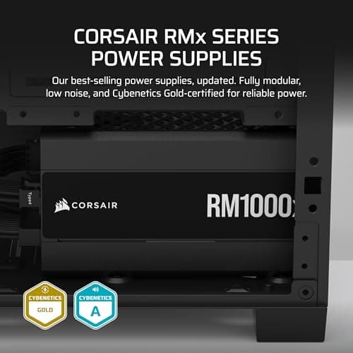 Corsair RM1000x (2024) Black ATX 1000W Fully Modular image