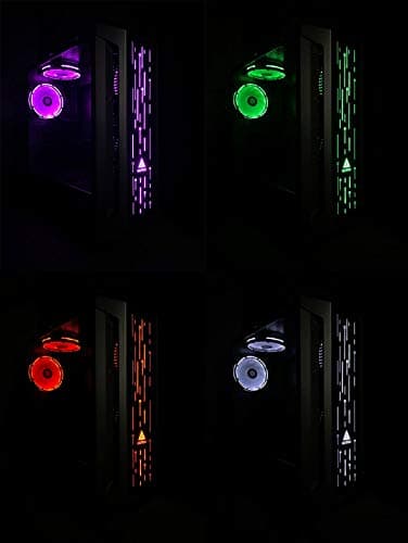 Apevia Matrix ATX Mid Tower Black with Tempered Glass Side Panel and USB 3.2 Gen 1 Type-A USB 2.0 Type-A image