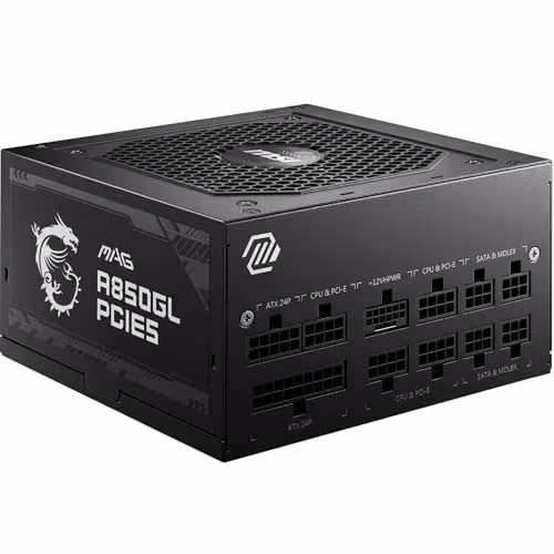 MSI MAG A850GL PCIE5 850W Fully Modular 80+ Gold Certified image