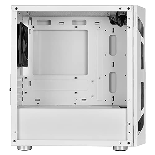 Silverstone FARA H1M MicroATX Mini Tower White Tempered Glass Side Panel image