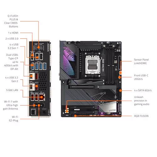 Gigabyte X870E AORUS MASTER AM5 DDR5 ATX image