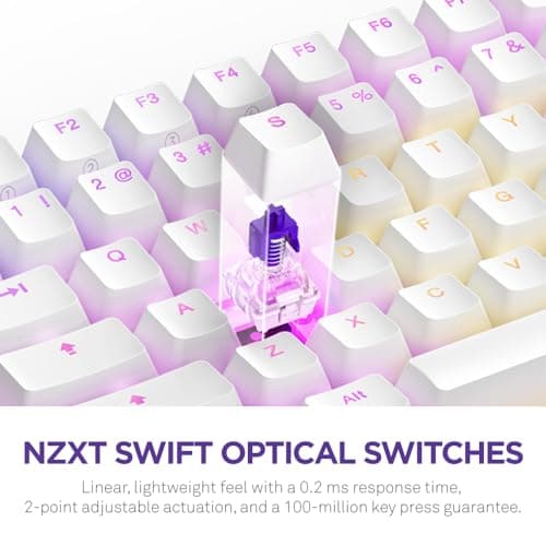 NZXT Function 2 RGB Wired/Wired NZXT Swift Optical 40g Gaming Keyboard image