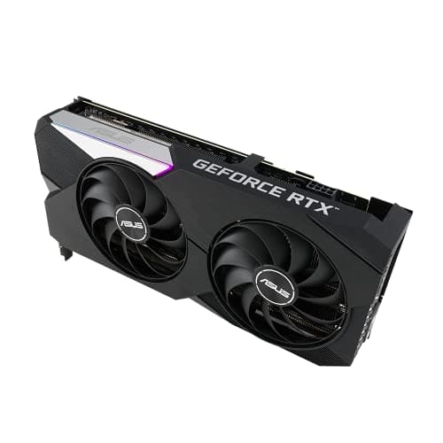 Asus DUAL OC V2 GeForce RTX 3060 Ti LHR 8GB GDDR6 Black / Silver image