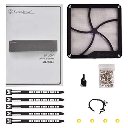 Silverstone ML04 HTPC Black Mesh Side Panel USB 3.2 Gen 2 Type-C USB 3.2 Gen 1 Type-A image