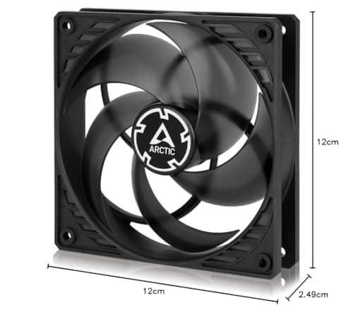 ARCTIC P12 PST 120mm Black / Translucent Black PWM 56.3 CFM PST image