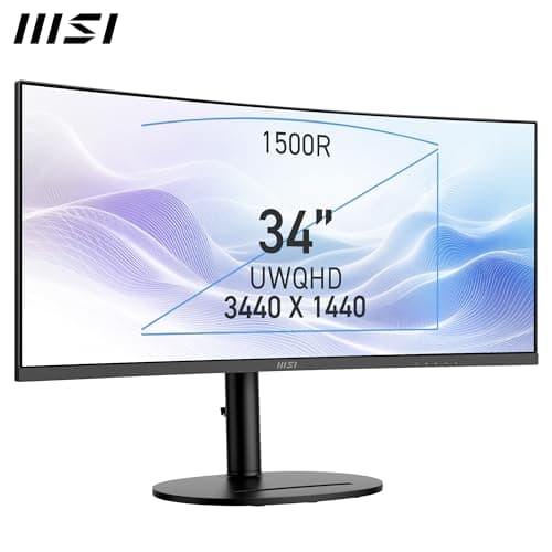 MSI Modern MD342CQP 34" 3440x1440 120Hz VA Curved Monitor image