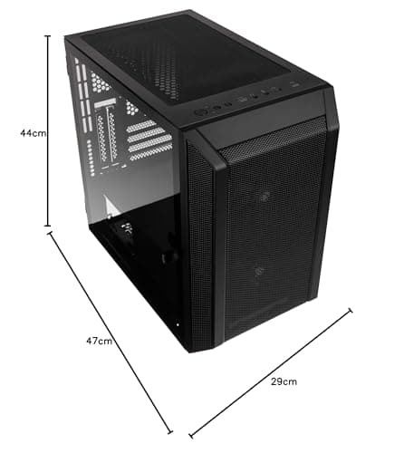 KOLINK Citadel Mesh Micro ATX Mini Tower Black Tempered Glass image