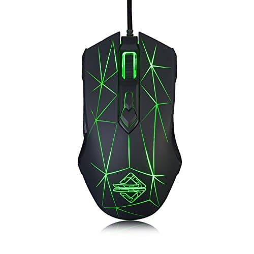 Ajazz AJ52 Watcher RGB Gaming Mouse, Programmable 7 Buttons, Ergonomic LED Backlit USB Gamer Mice Computer Laptop PC, for Windows Mac OS Linux, Star Black main image