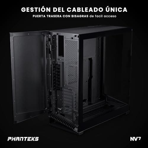 Phanteks NV7 ATX Full Tower Black with Tempered Glass Side Panel and USB 3.2 Gen 2 Type-C, USB 3.2 Gen 1 Type-A image