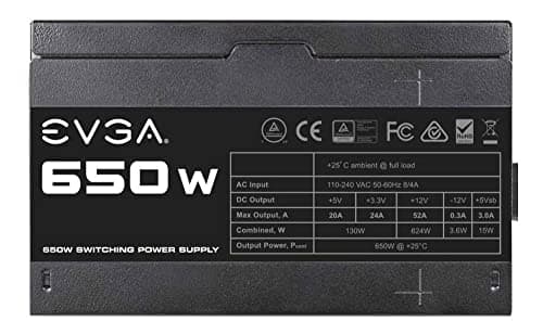 EVGA 650 N1 650W Non-Modular image