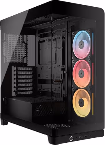Corsair FRAME 4500X LX-R RGB iCUE LINK Panoramic Glass Mid-Tower PC Case Black image