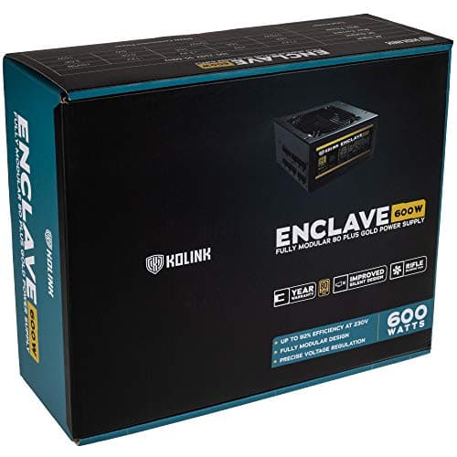 KOLINK ENCLAVE ATX 600W Fully Modular 80+ Gold Certified image