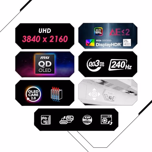 MSI MPG 321URXW 31.5" 4K 240Hz QD-OLED Monitor image