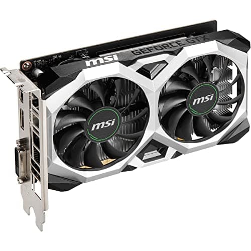 MSI D6 VENTUS XS OC GeForce GTX 1650 G6 4GB GDDR6 Black Silver image