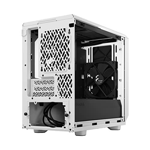 Fractal Design Meshify 2 Nano Mini-ITX Tower White with Tempered Glass Side Panel and USB 3.2 Gen 2 Type-C USB 3.2 Gen 1 Type-A image