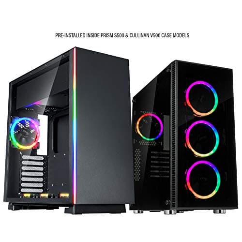 Rosewill RGBF-S12001 120mm Addressable RGB PWM 41.2 CFM Black 3-Pack image
