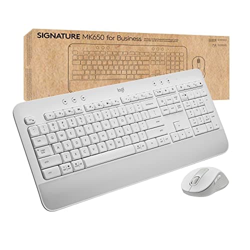 Logitech Signature MK650 Wired/Bluetooth/Wireless Standard Keyboard With Laser Mouse image