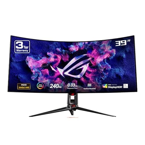 Asus ROG Swift OLED PG39WCDM 39" 3440x1440 240Hz WOLED Curved Monitor image