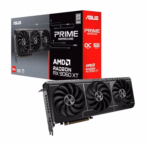 Asus PRIME OC Radeon RX 9060 XT 16GB GDDR6 Black image