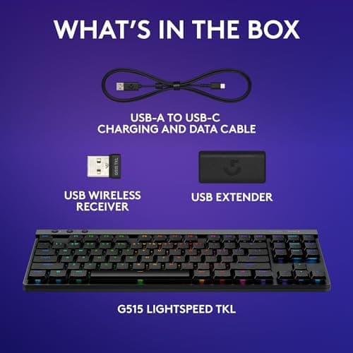 Logitech G515 LIGHTSPEED RGB Wireless/Bluetooth/Wired GL Linear V2 Gaming Keyboard image