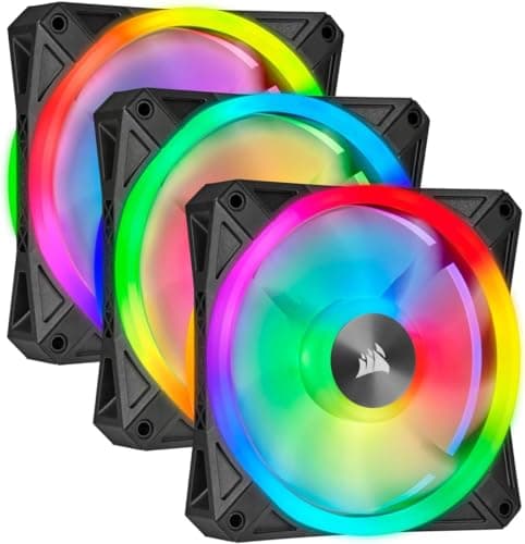 Corsair iCUE QL120 120mm Black RGB PWM 3-Pack image