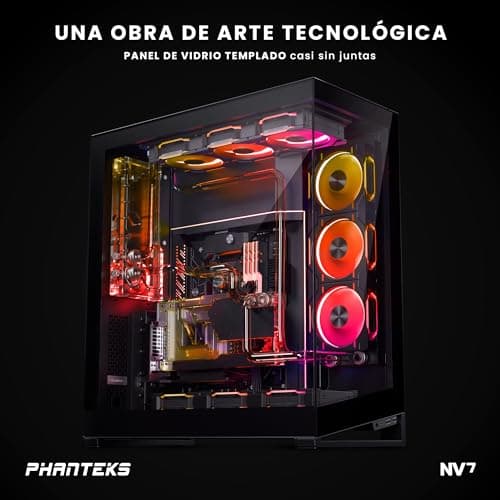 Phanteks NV7 ATX Full Tower Black with Tempered Glass Side Panel and USB 3.2 Gen 2 Type-C, USB 3.2 Gen 1 Type-A image