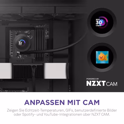 NZXT Kraken Plus 360mm AIO Liquid Cooler with 1.54" LCD image