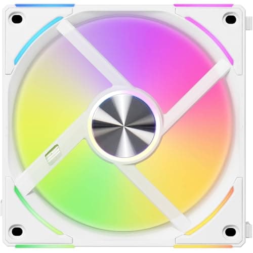 Lian Li UNI FAN AL120 V2 120mm White PWM Addressable RGB 77.3 CFM image