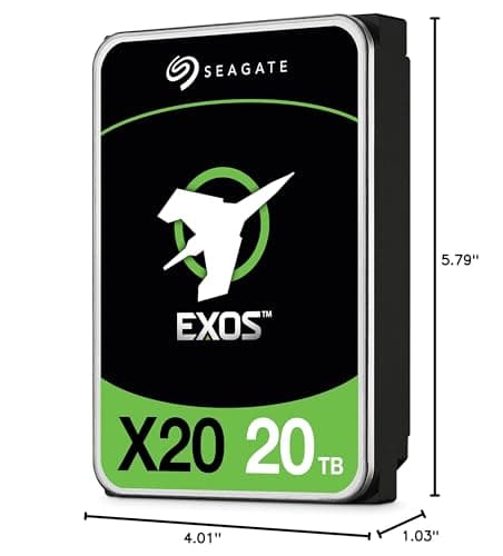 Seagate Exos X20 20TB 3.5" HDD 7200RPM SATA image