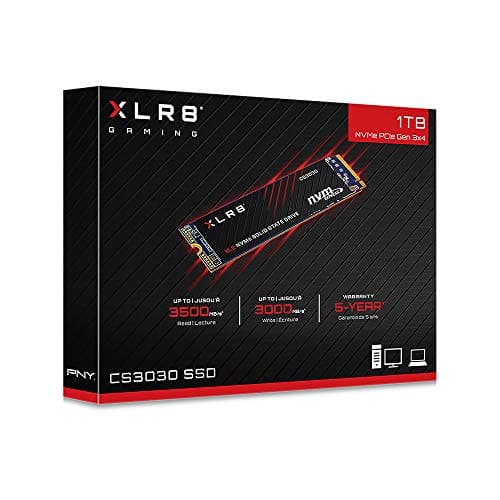 PNY XLR8 CS3030 1TB SSD M.2-2280 PCIe 3.0 x4 NVMe image