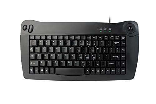 Adesso ACK-5010PB Wired Mini With Trackball Keyboard image