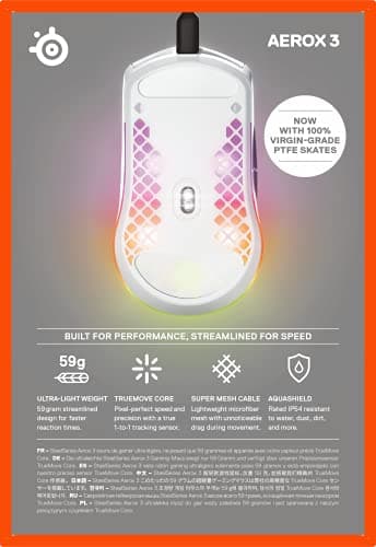SteelSeries Aerox 3 (2022) Wired Optical Gaming Mouse image