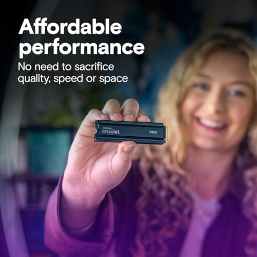 Crucial P510 W/Heatsink 1TB M.2-2280 SSD PCIe 5.0 X4 NVMe image