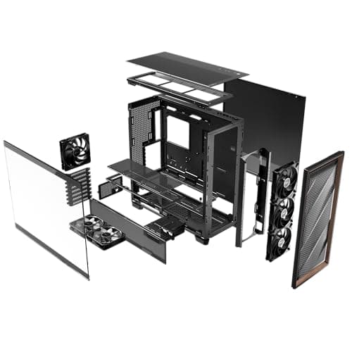 Antec FLUX PRO ATX Full Tower Black / Brown Tempered Glass image