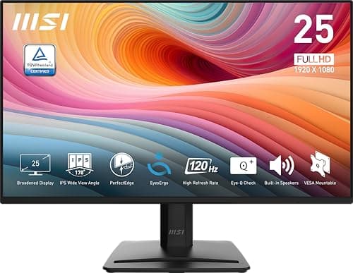 MSI PRO MP252 E2 24.5" 1080p 120Hz IPS Monitor main image