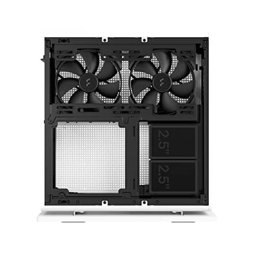 Fractal Design Ridge PCIe 4.0 Mini-ITX Tower White Mesh Side Panel, USB 3.2 Gen 2 Type-C, USB 3.2 Gen 1 Type-A image