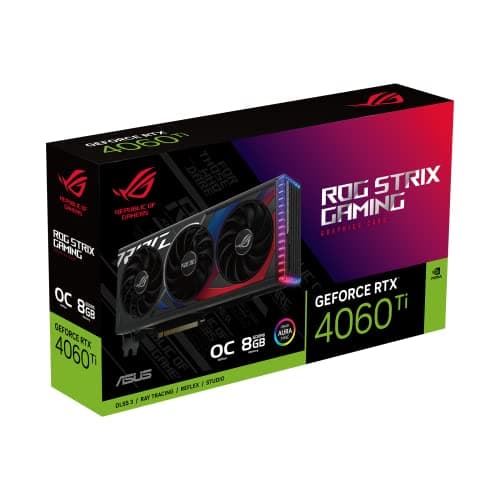 Asus ROG STRIX OC GeForce RTX 4060 Ti 8GB GDDR6 Black image
