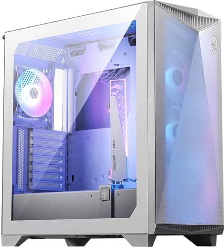 MSI MPG GUNGNIR 300R AIRFLOW ATX Mid Tower White with Tempered Glass Side Panel and USB 3.2 Gen 2x2 Type-C / USB 3.2 Gen 1 Type-A image
