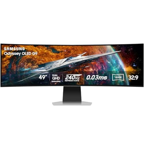 Samsung Odyssey G95SC 49" 5120x1440 240Hz QD-OLED Curved Monitor image