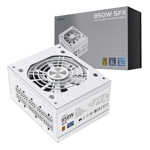 Vetroo CP-PSU-VT-850W-SFX White SFX 850W Fully Modular 80+ Gold Certified image
