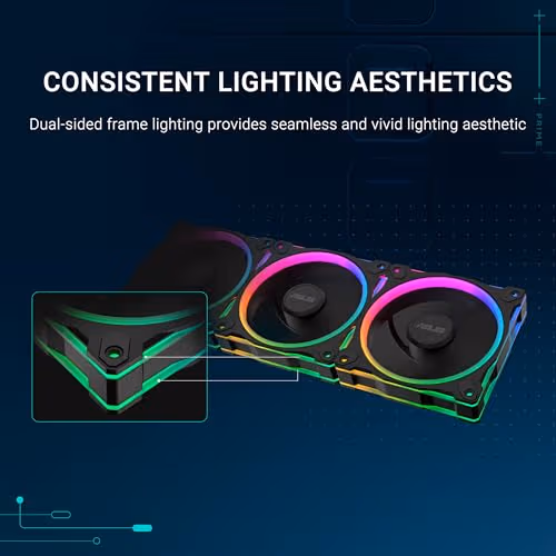 ASUS Prime MR120 ARGB Fan Black image