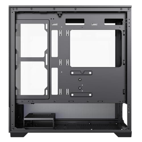 GameMax Vista M Micro ATX Mini Tower Black with Tempered Glass Side Panel and USB 3.2 Gen 1 Type-A, USB 2.0 Type-A Front Panel image