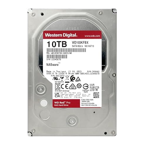 Western Digital Red Pro 10TB 3.5" HDD 7200RPM SATA 6.0 Gb/s image