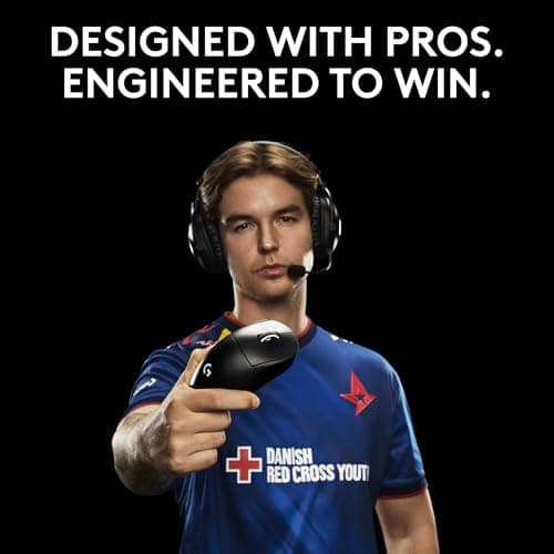 Logitech PRO X SUPERLIGHT 2 DEX Wired/Wireless Optical Gaming Mouse image